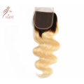 Hot Selling 1b 613 Two Tone Ombre Body Wave Peruvian Human Hair with Dark Root